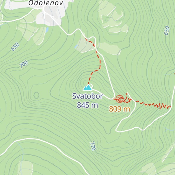 Map of Svatobor