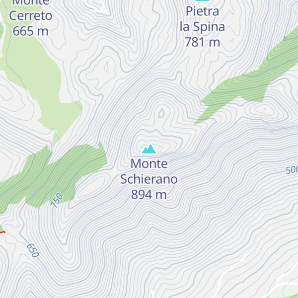 Map of Monte Schierano