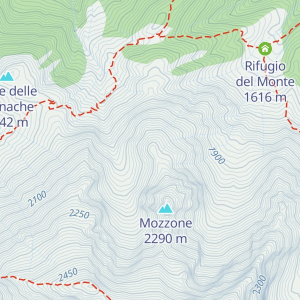 Map of Colle Andreole