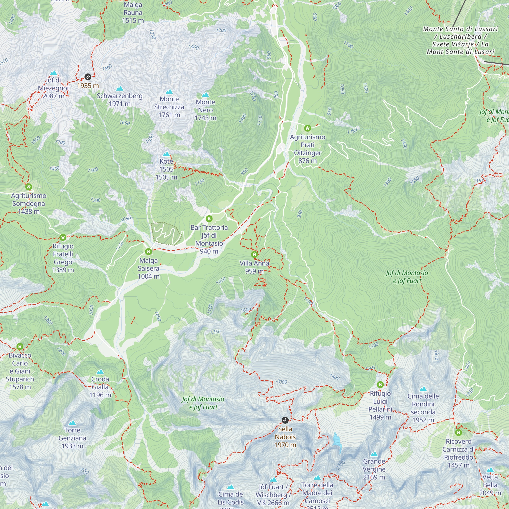 Villa Anna map