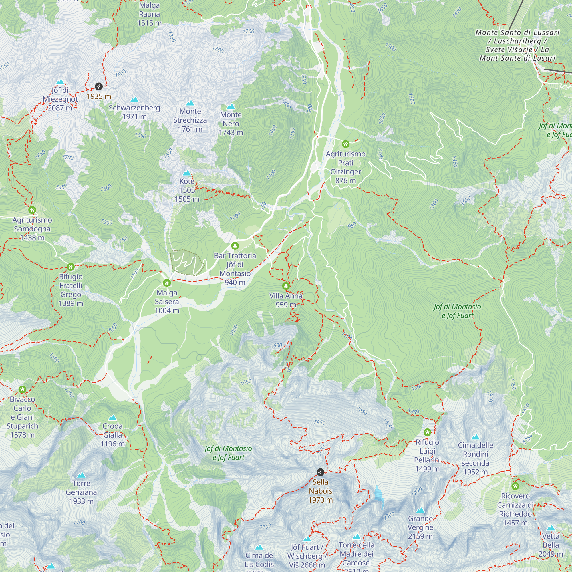 Villa Anna map