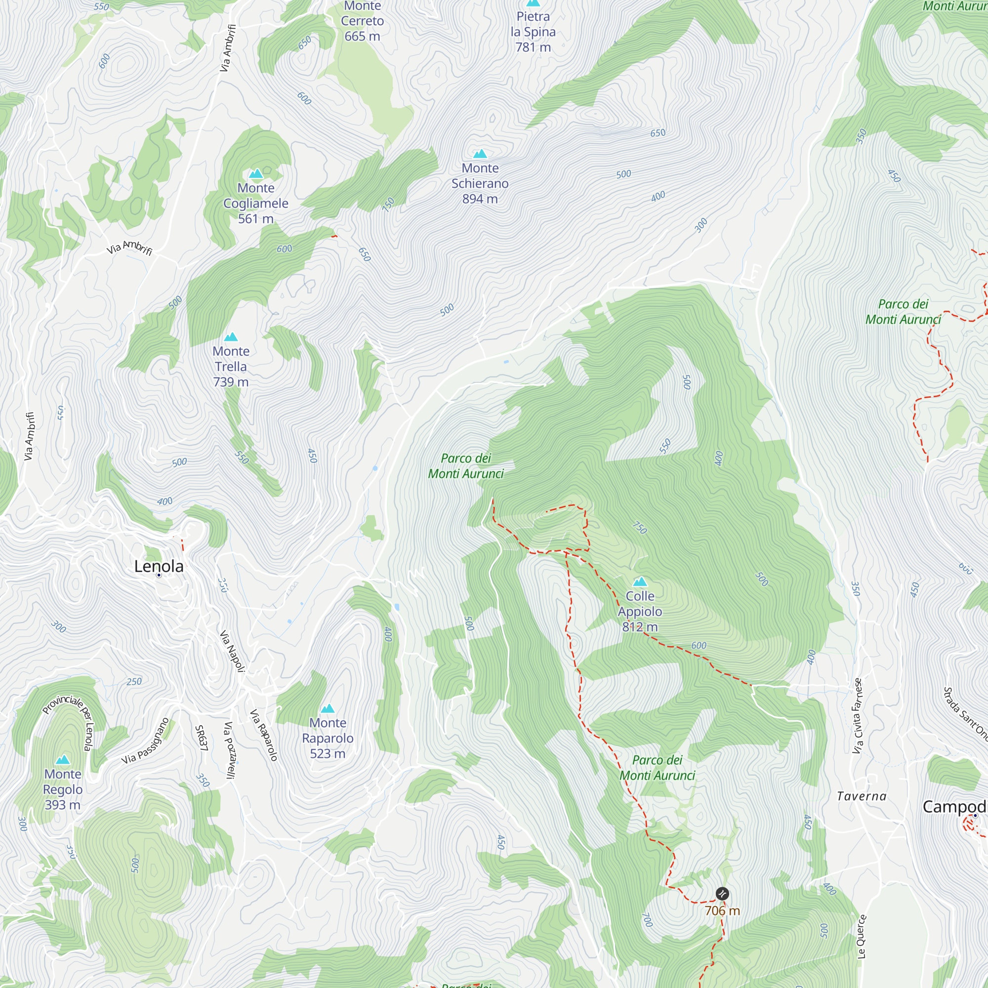 Rifugio di monte Appiolo map