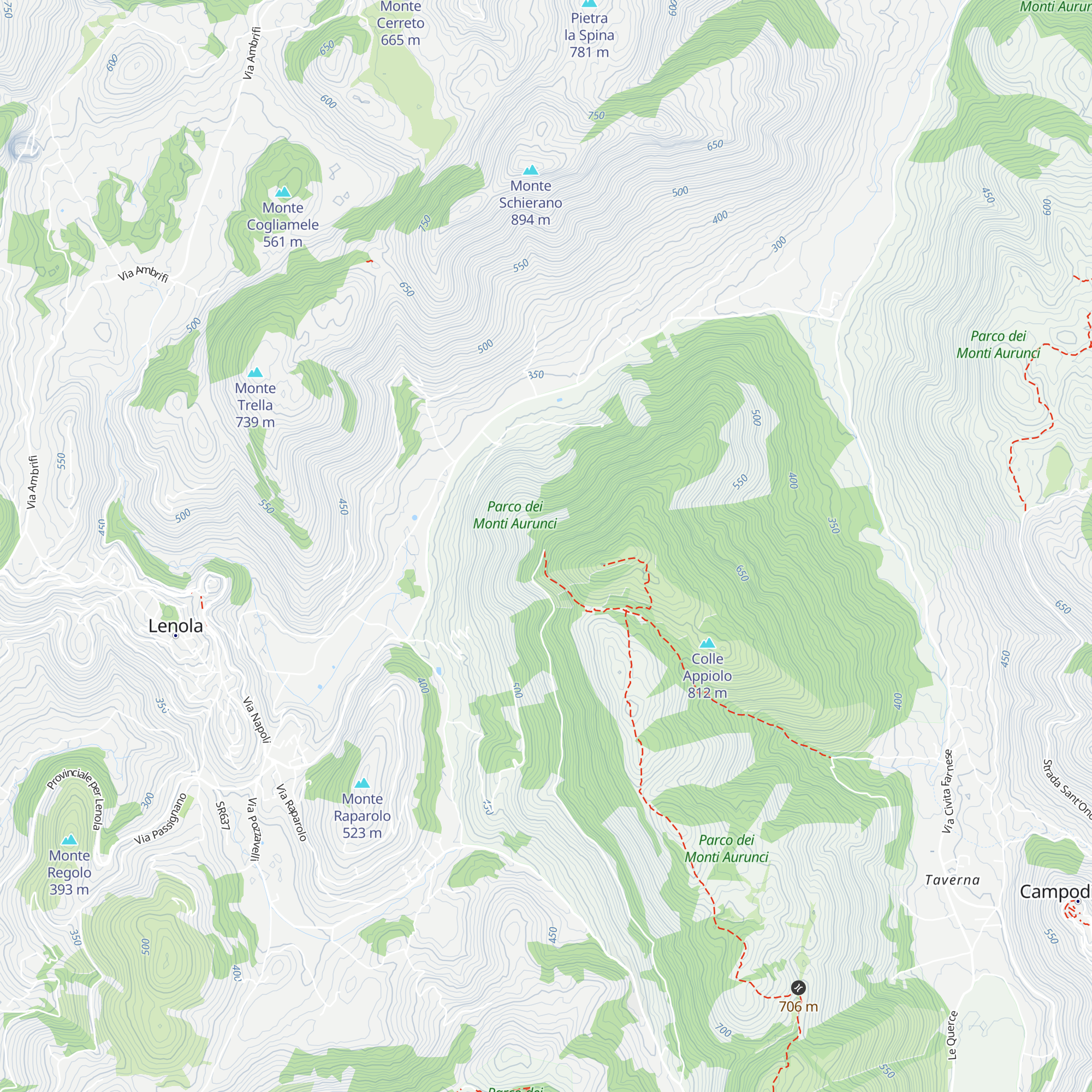 Rifugio di monte Appiolo map