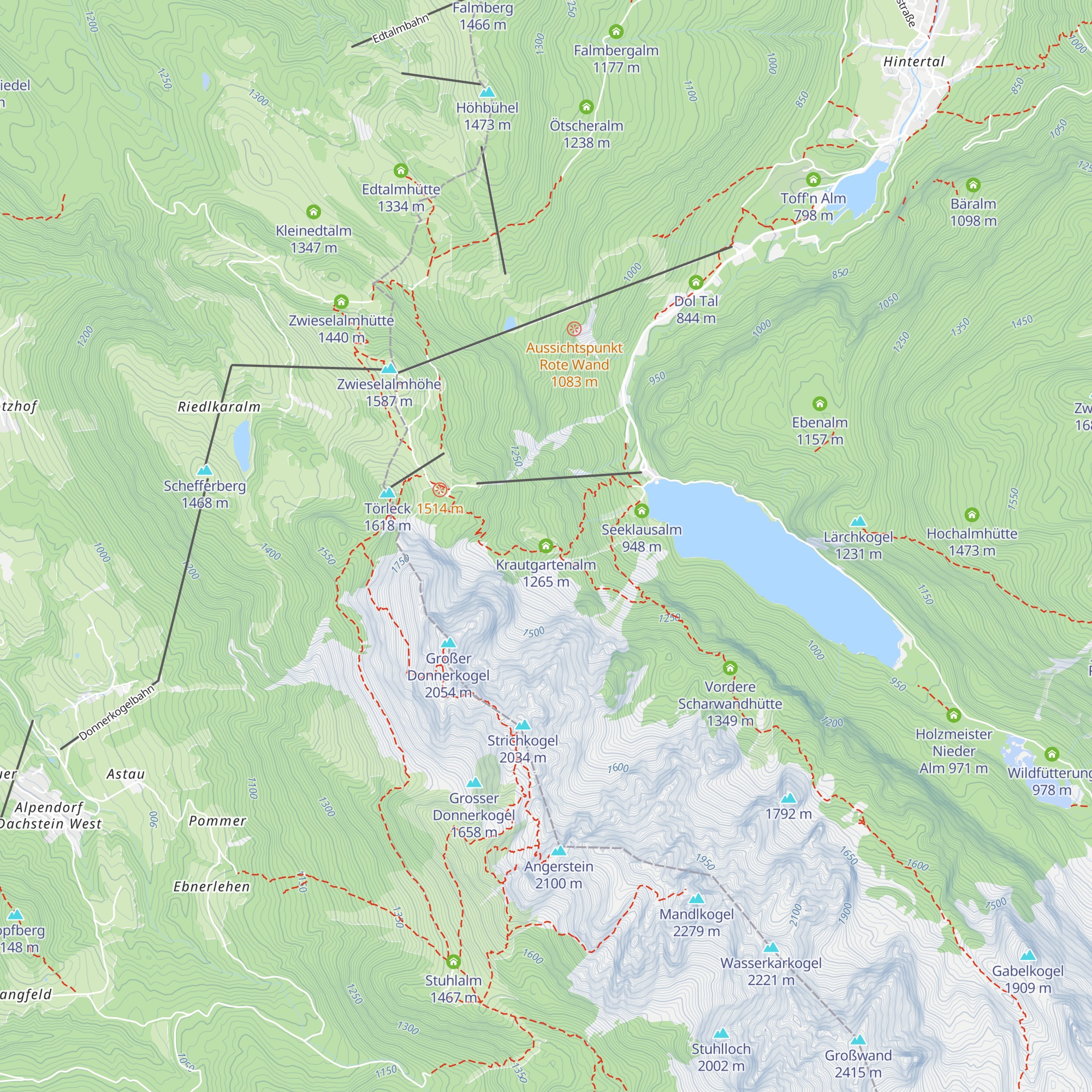Krautgartenalm map