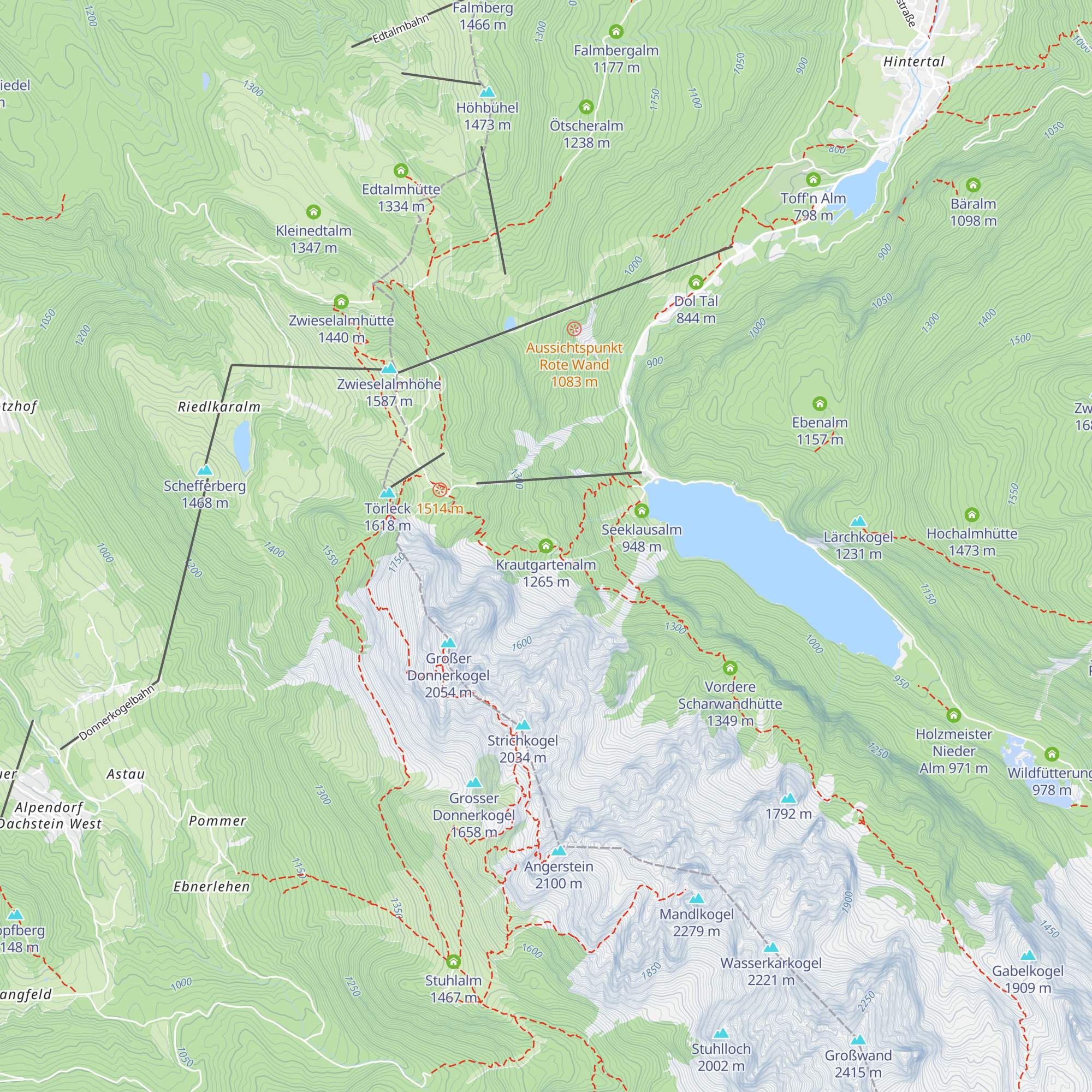 Krautgartenalm map