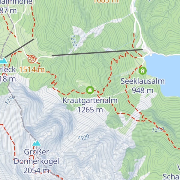 Map of Krautgartenalm