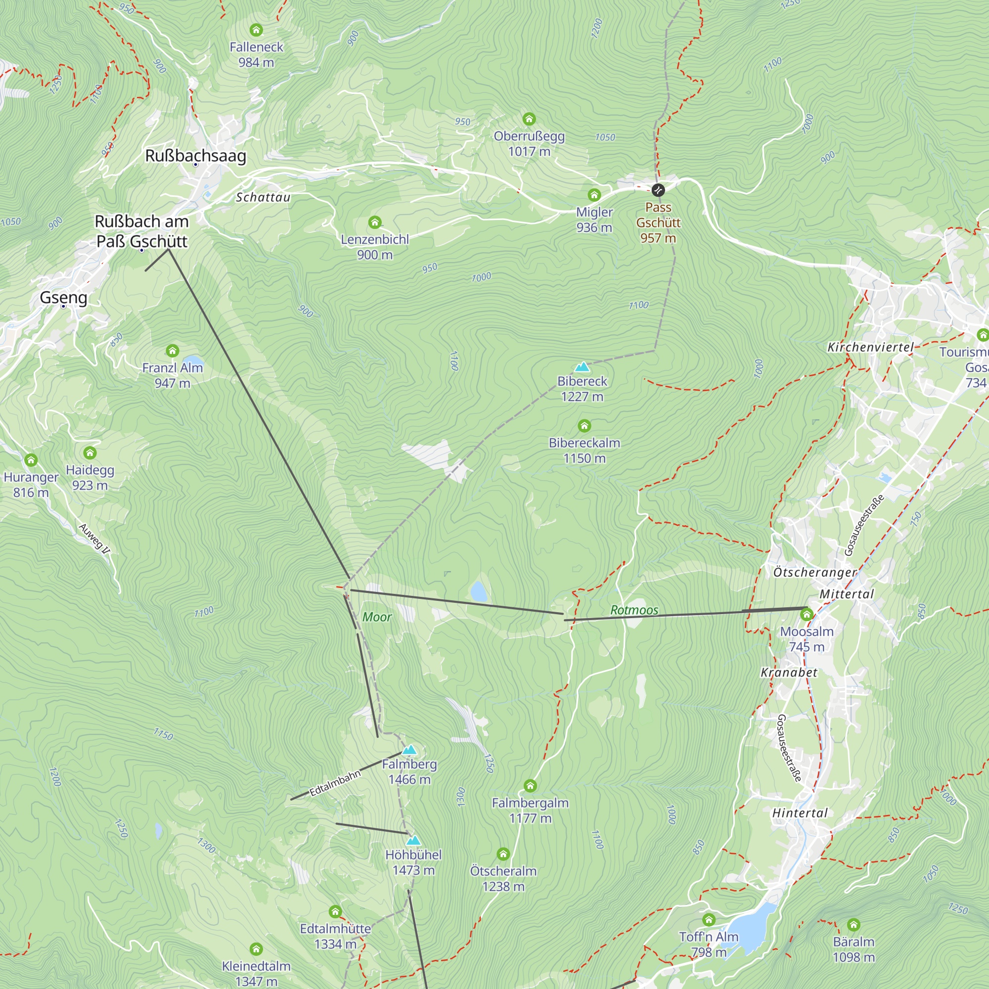Lainbachhütte map