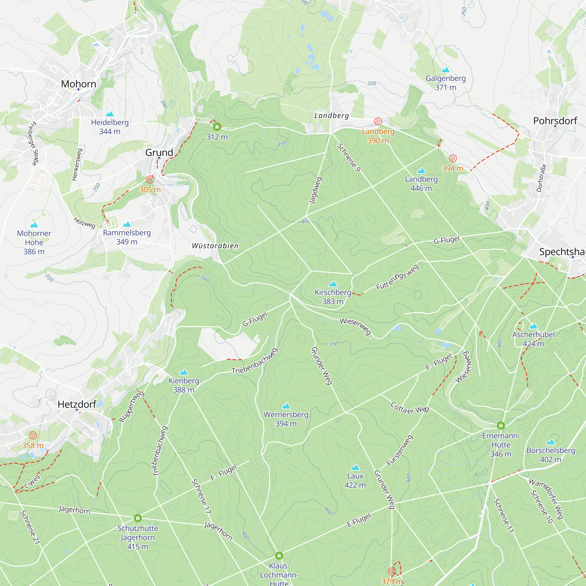 Schutzhütte Kirschberg map