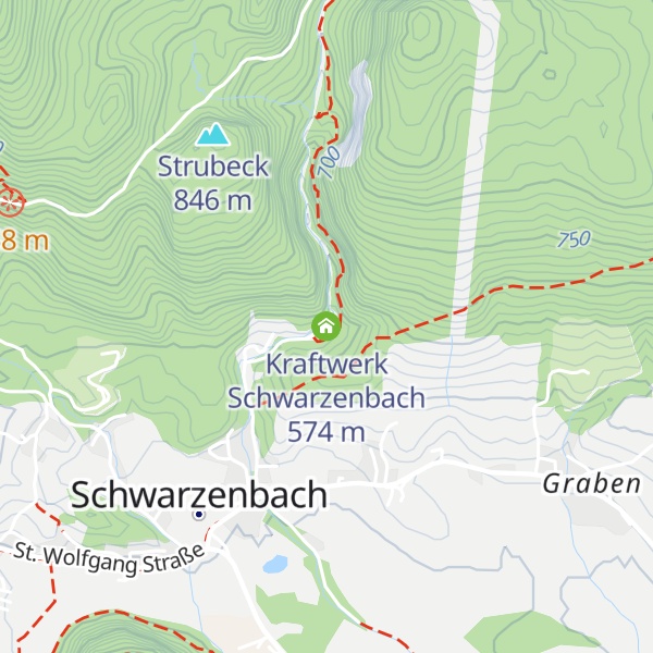 Map of Kraftwerk Schwarzenbach