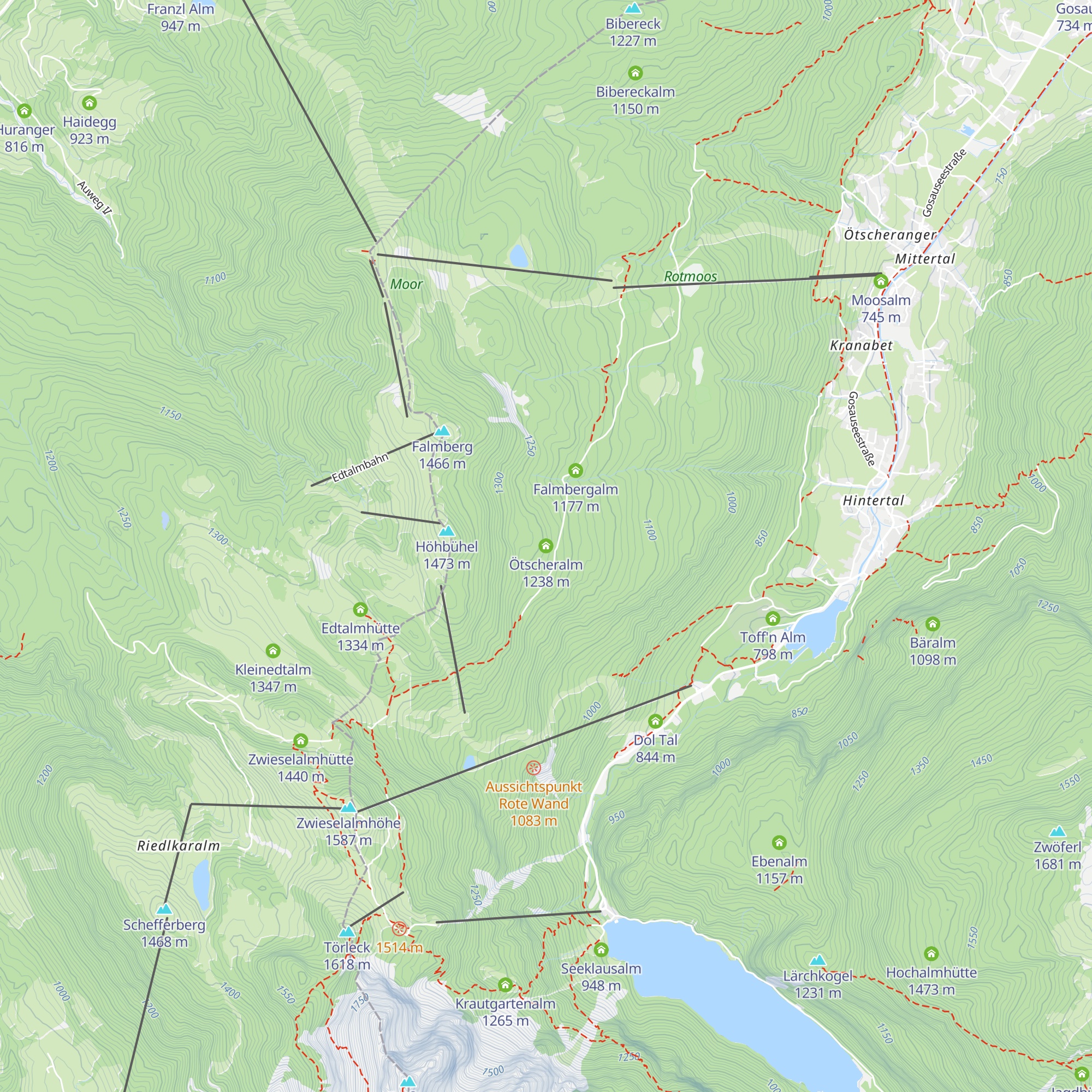 Ötscheralm map