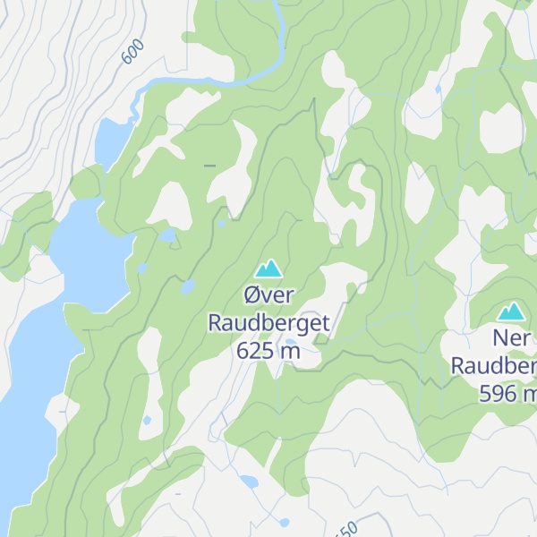 Map of Øver Raudberget