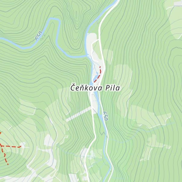 Map of Chata Čeňkovka