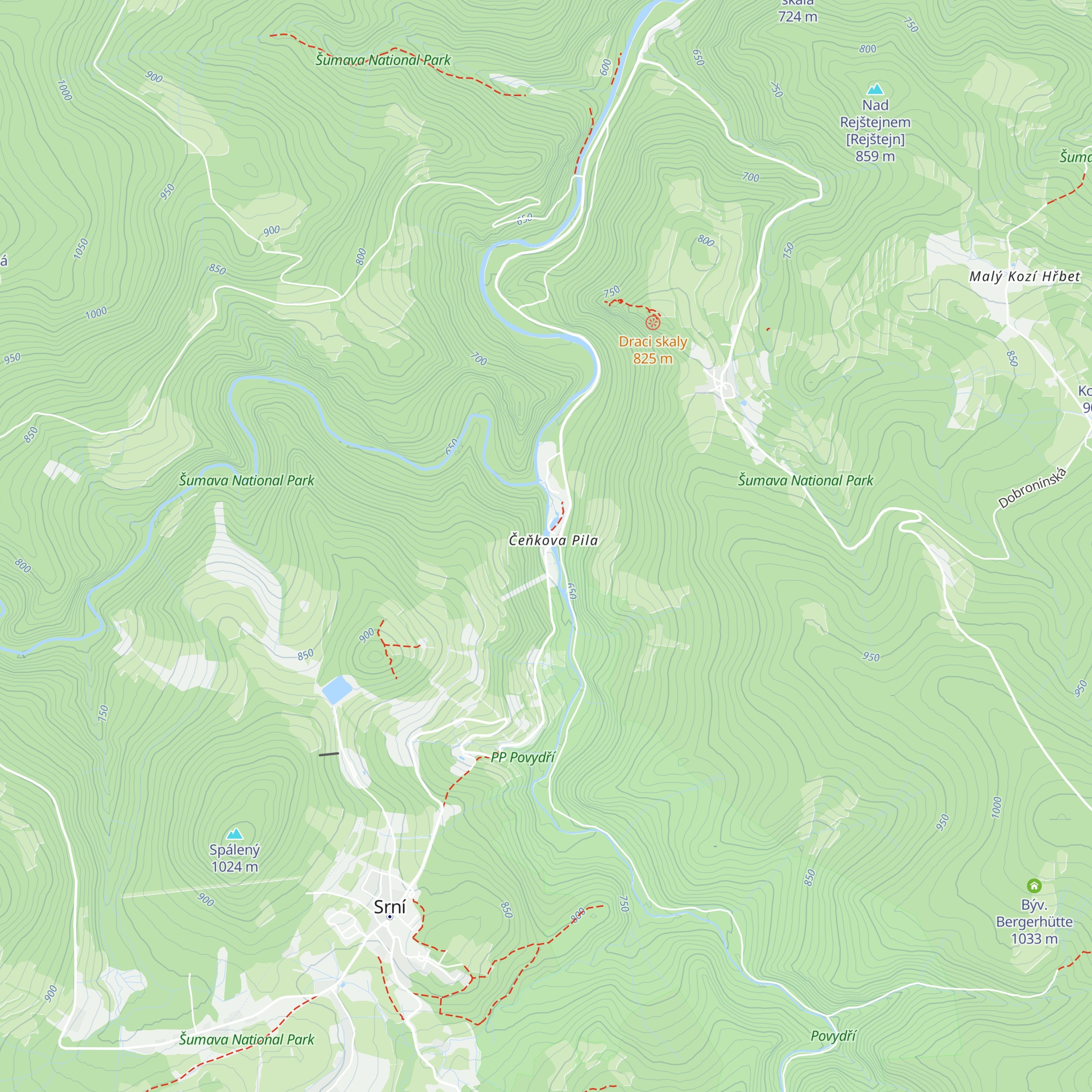 Chata Čeňkovka map