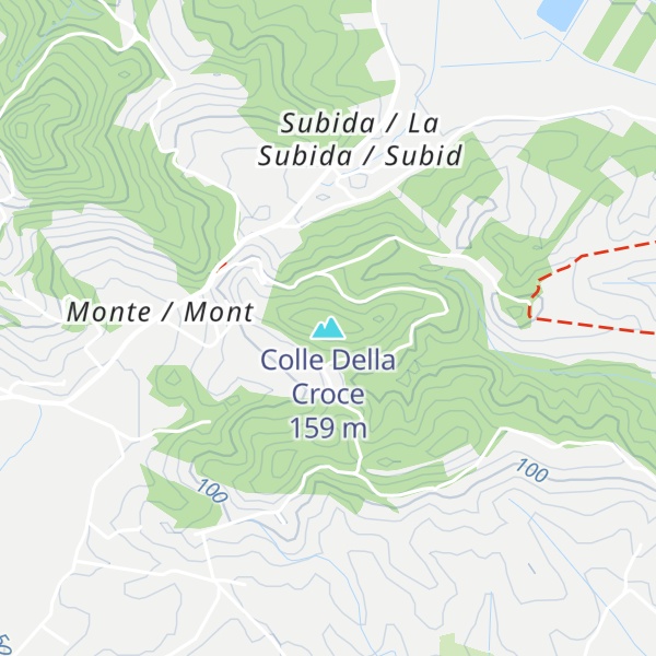 Map of Colle Della Croce
