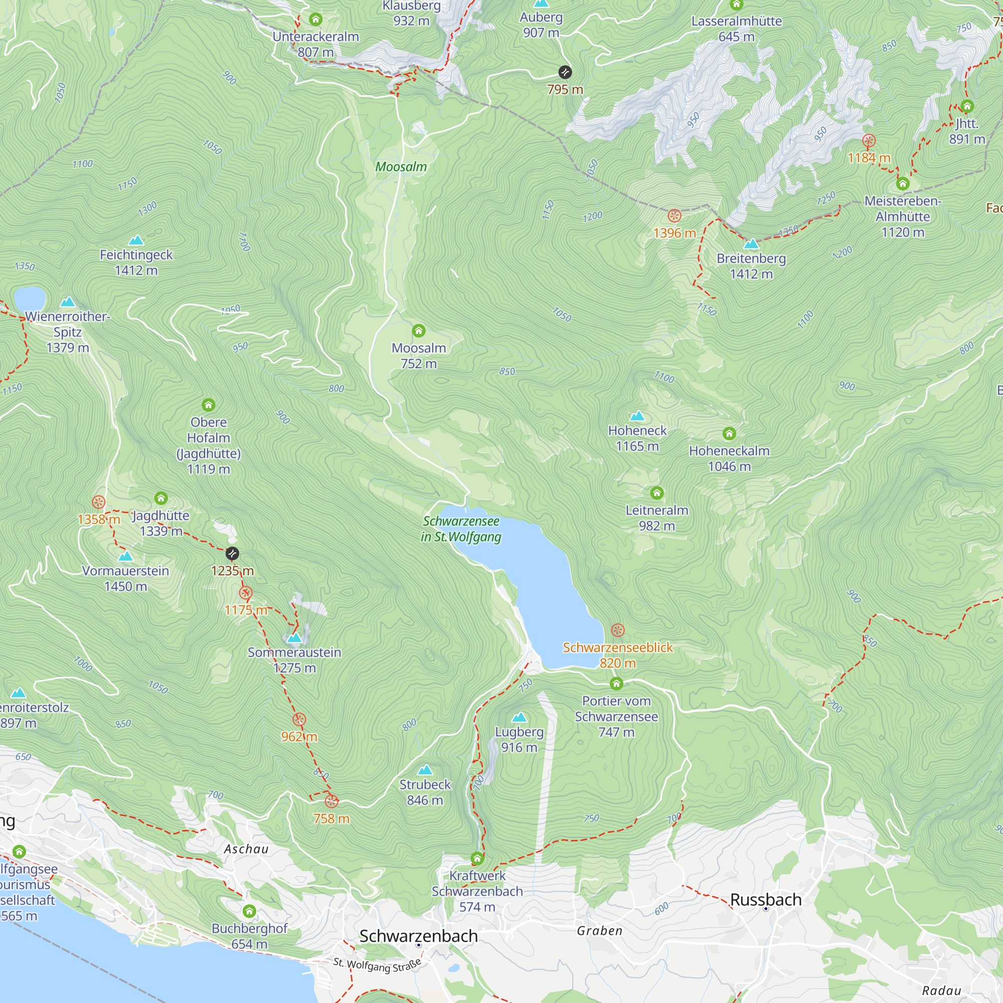 Bacherlalm map