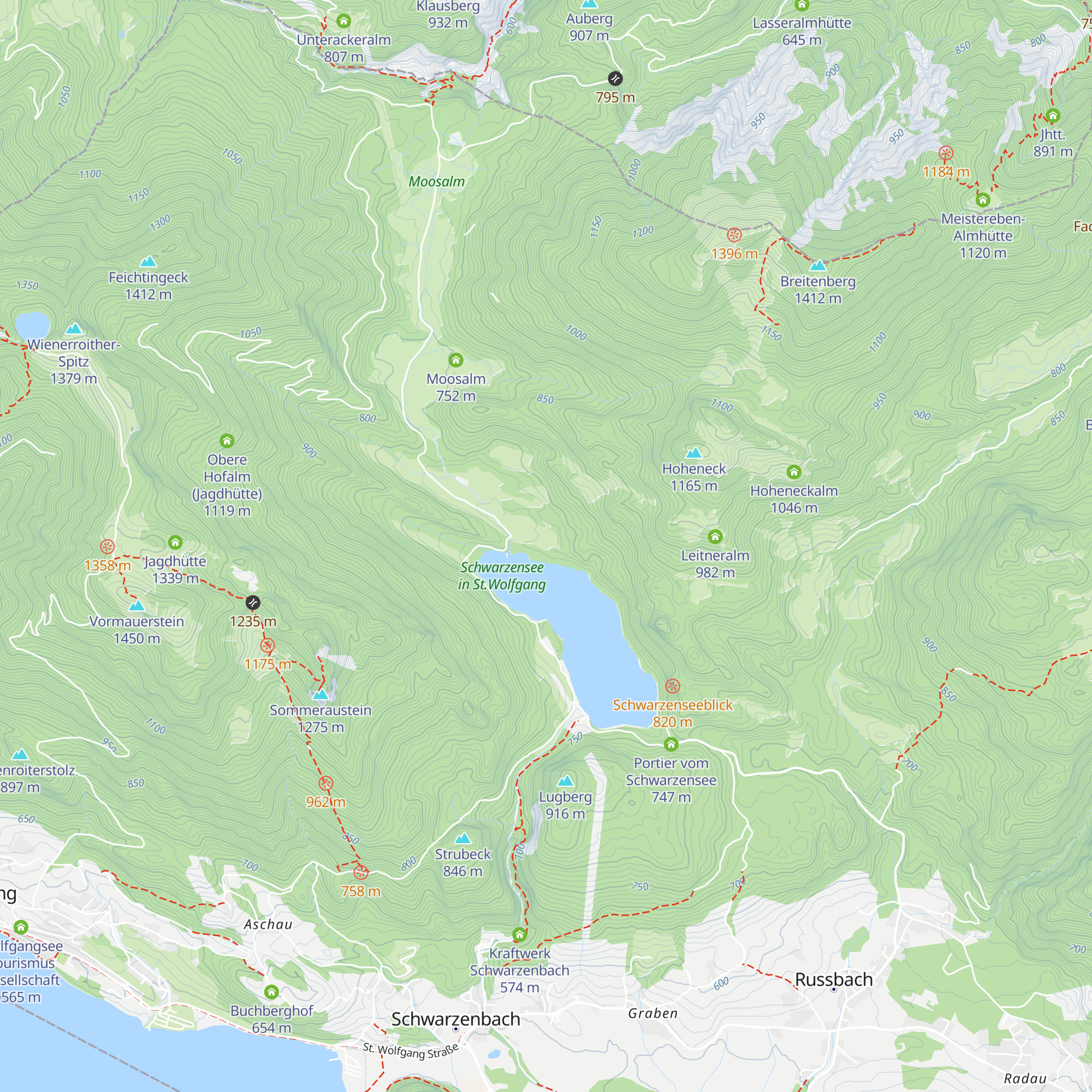 Bacherlalm map