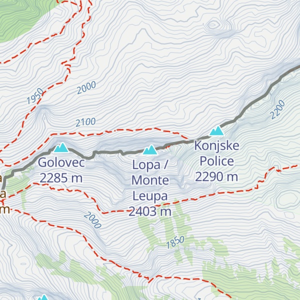 Map of Lopa / Monte Leupa