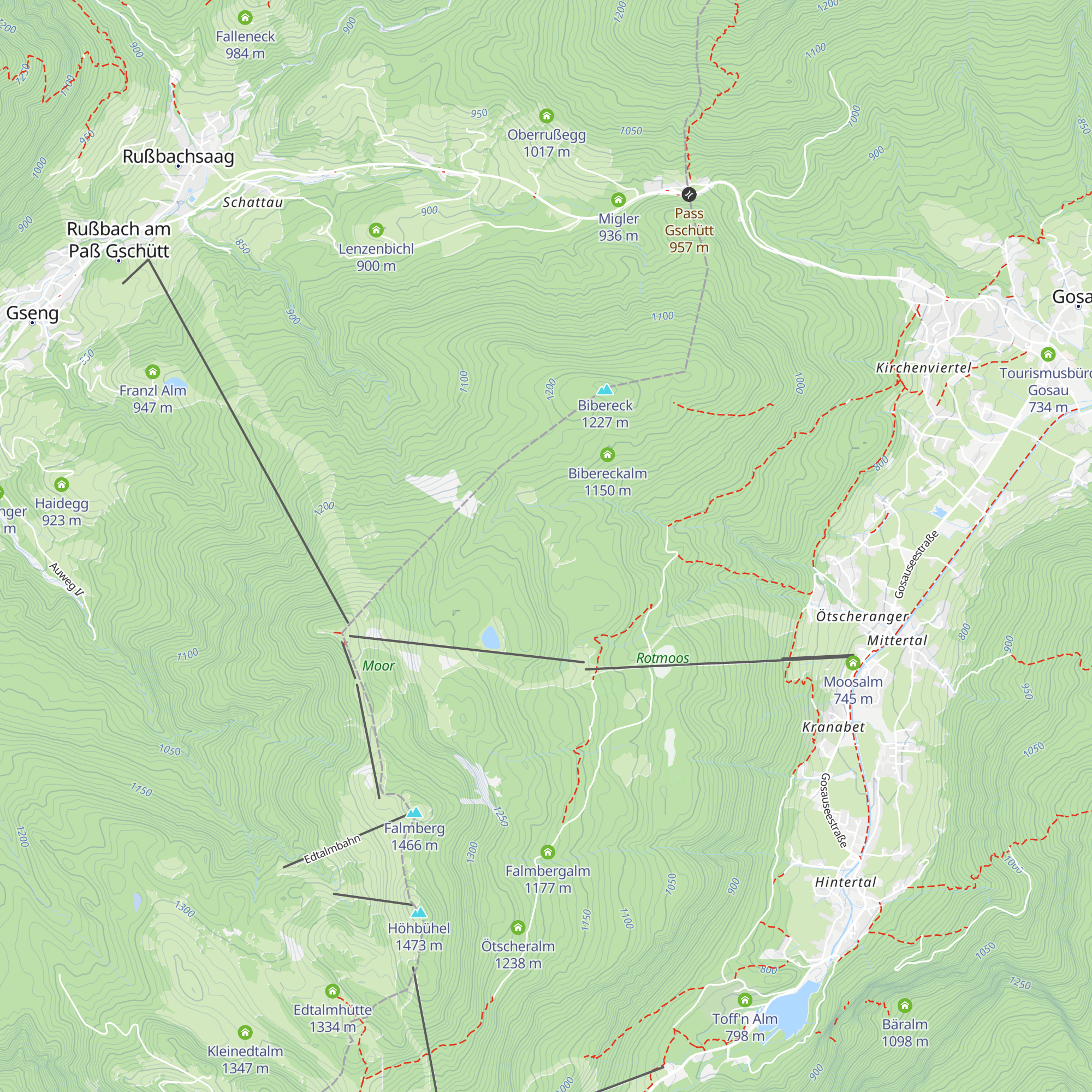 Ötscherangerhütte map