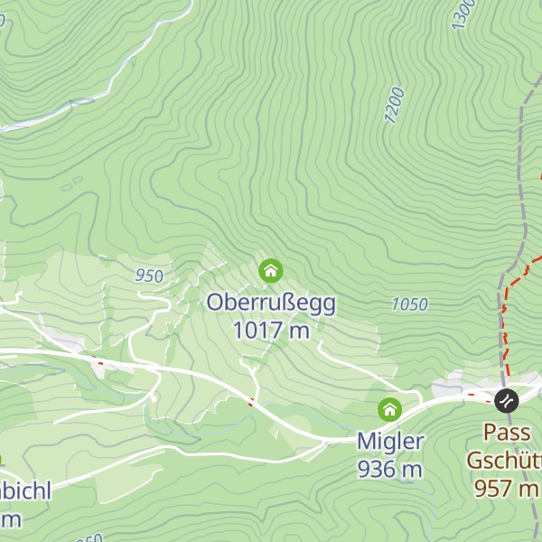 Map of Oberrußegg