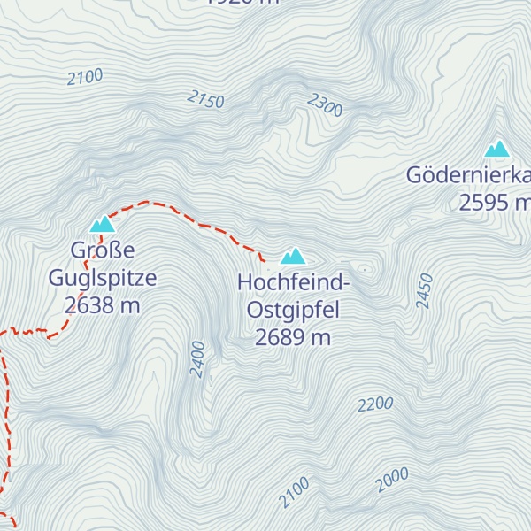 Map of Hochfeind