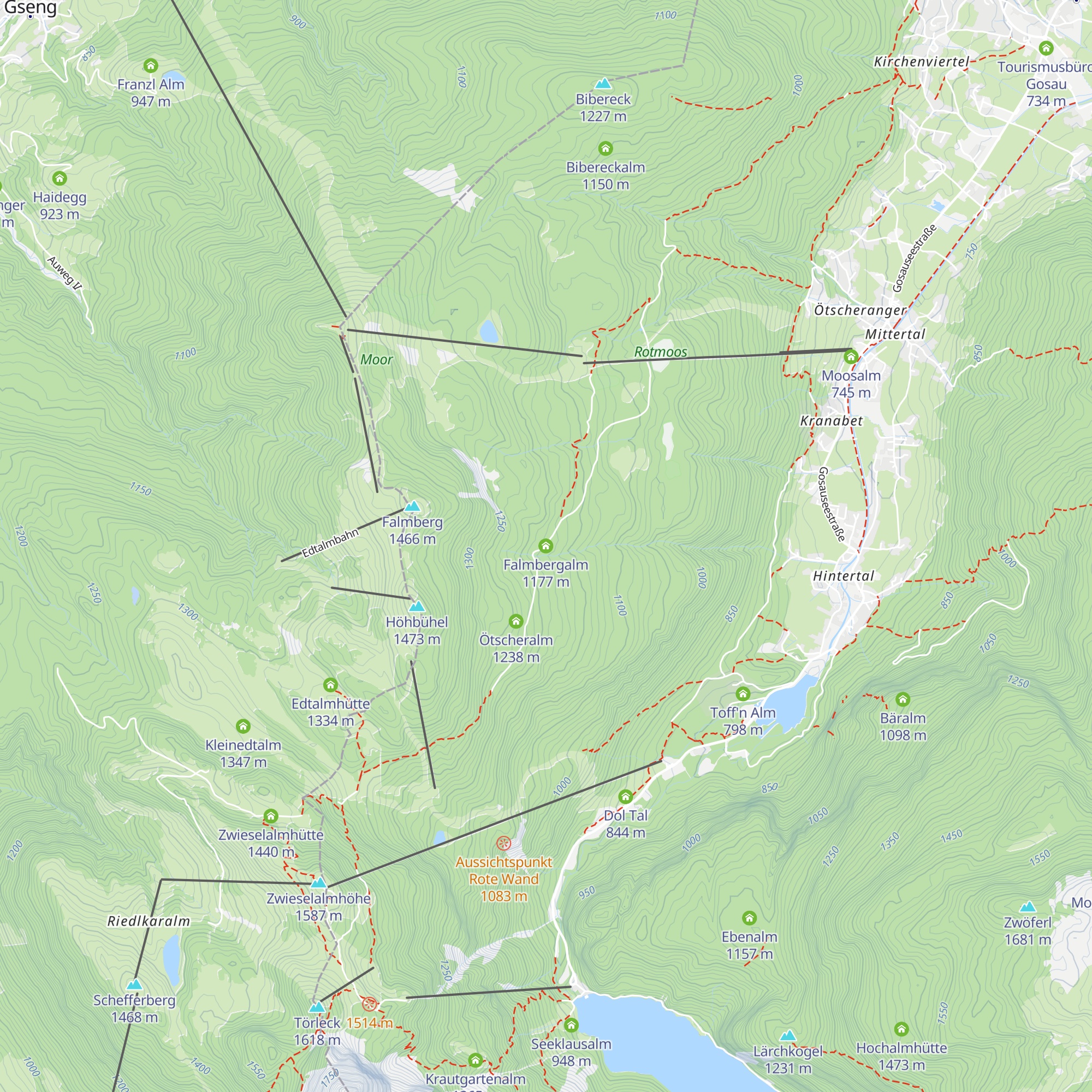 Falmbergalm map