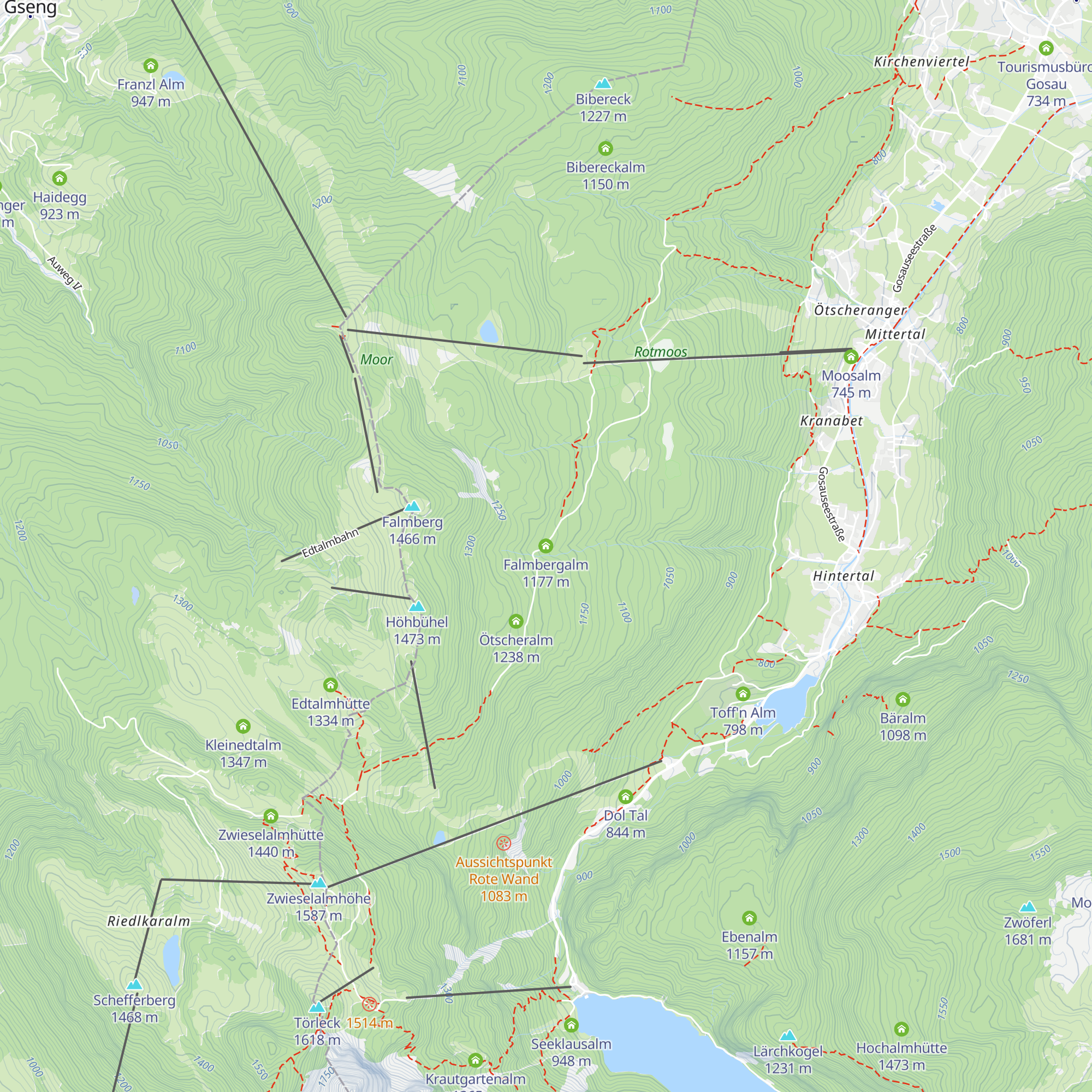 Falmbergalm map