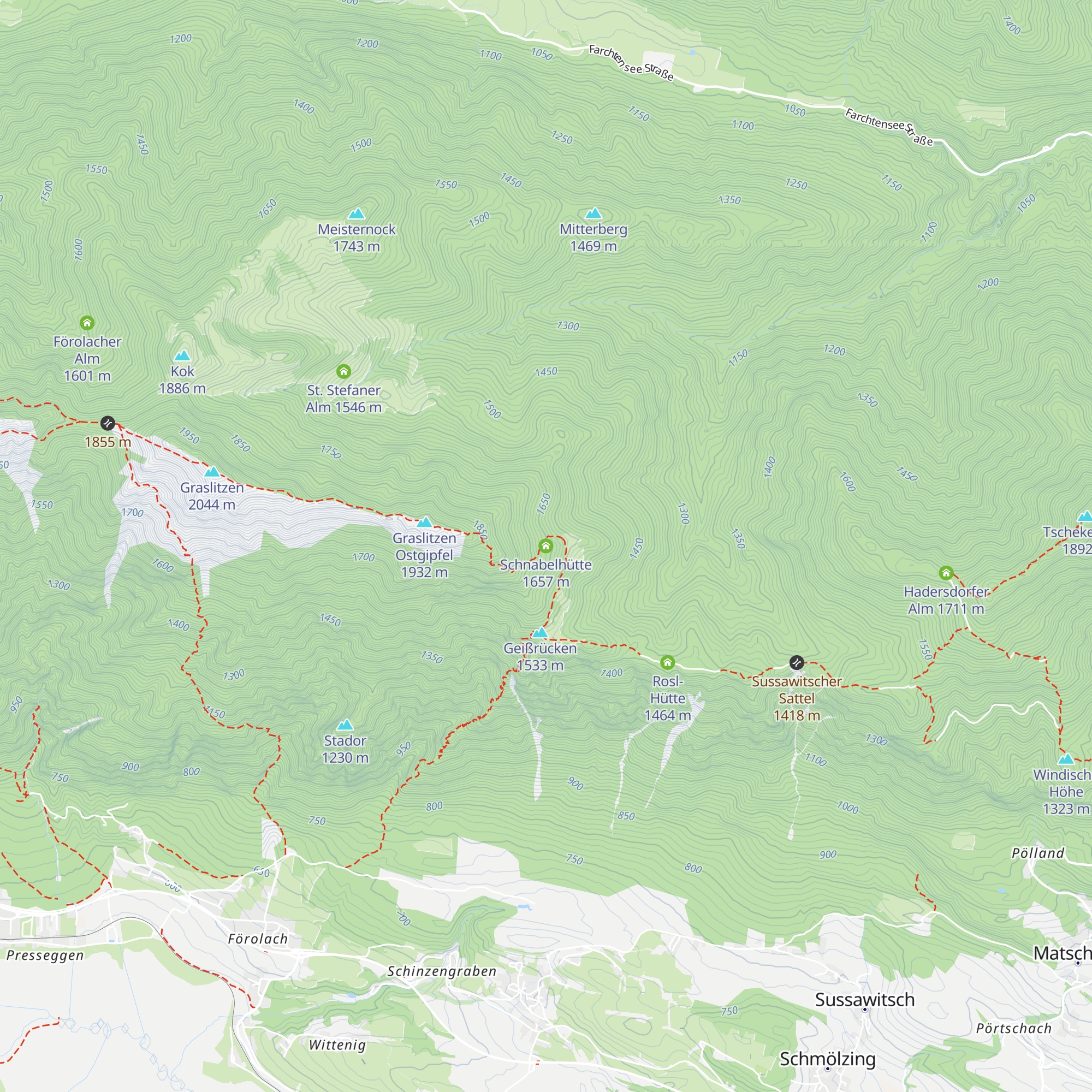 Schnabelhütte map