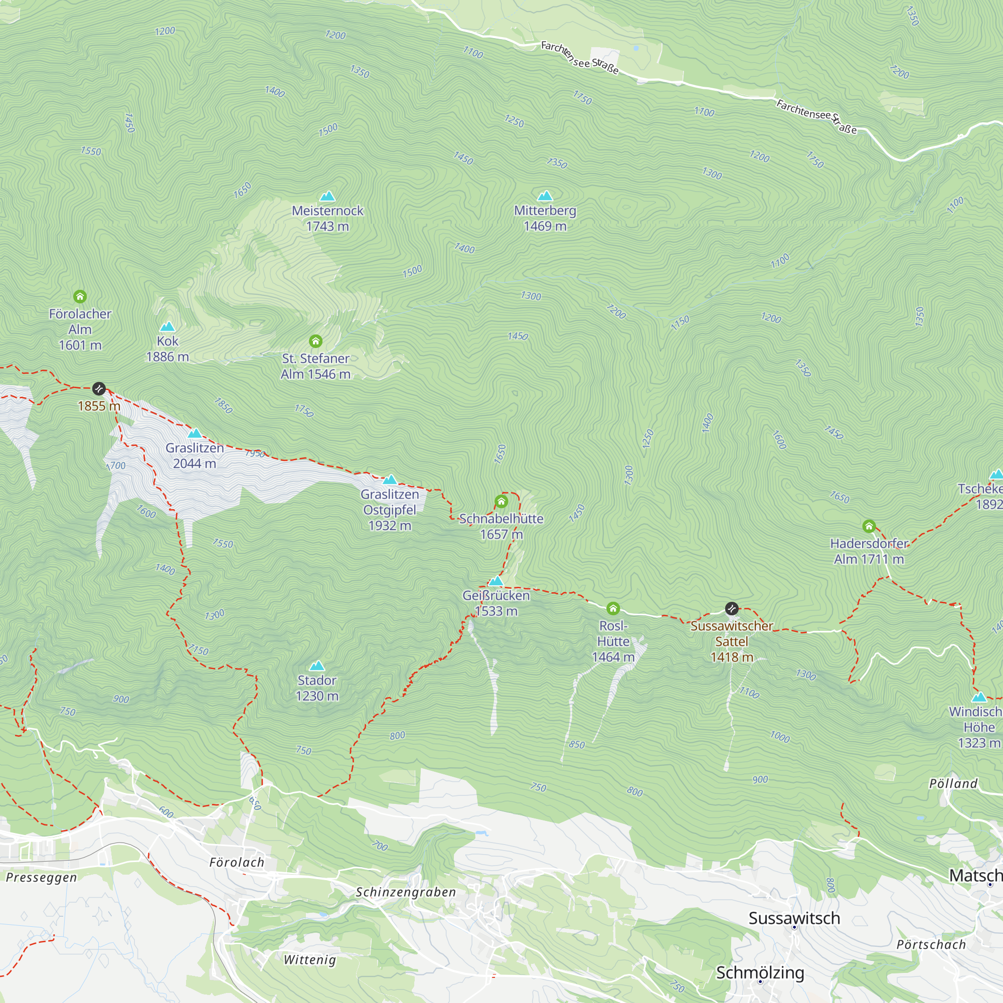 Schnabelhütte map