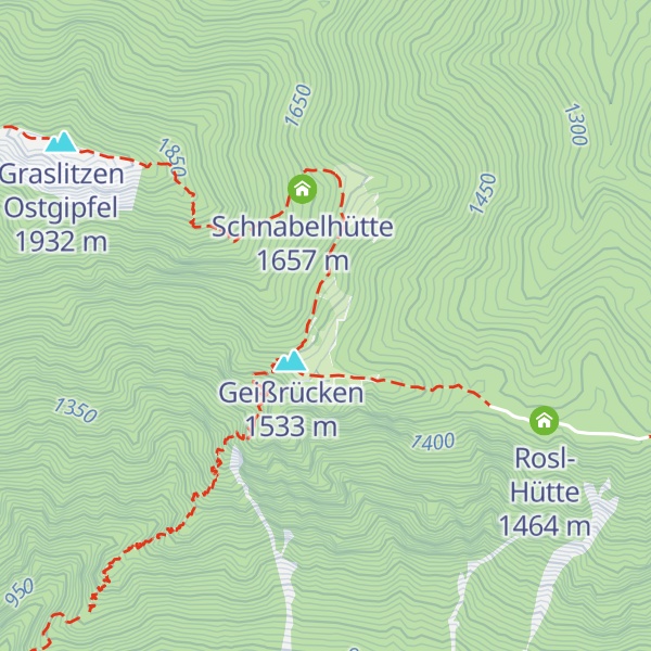 Map of Hebein Hütte