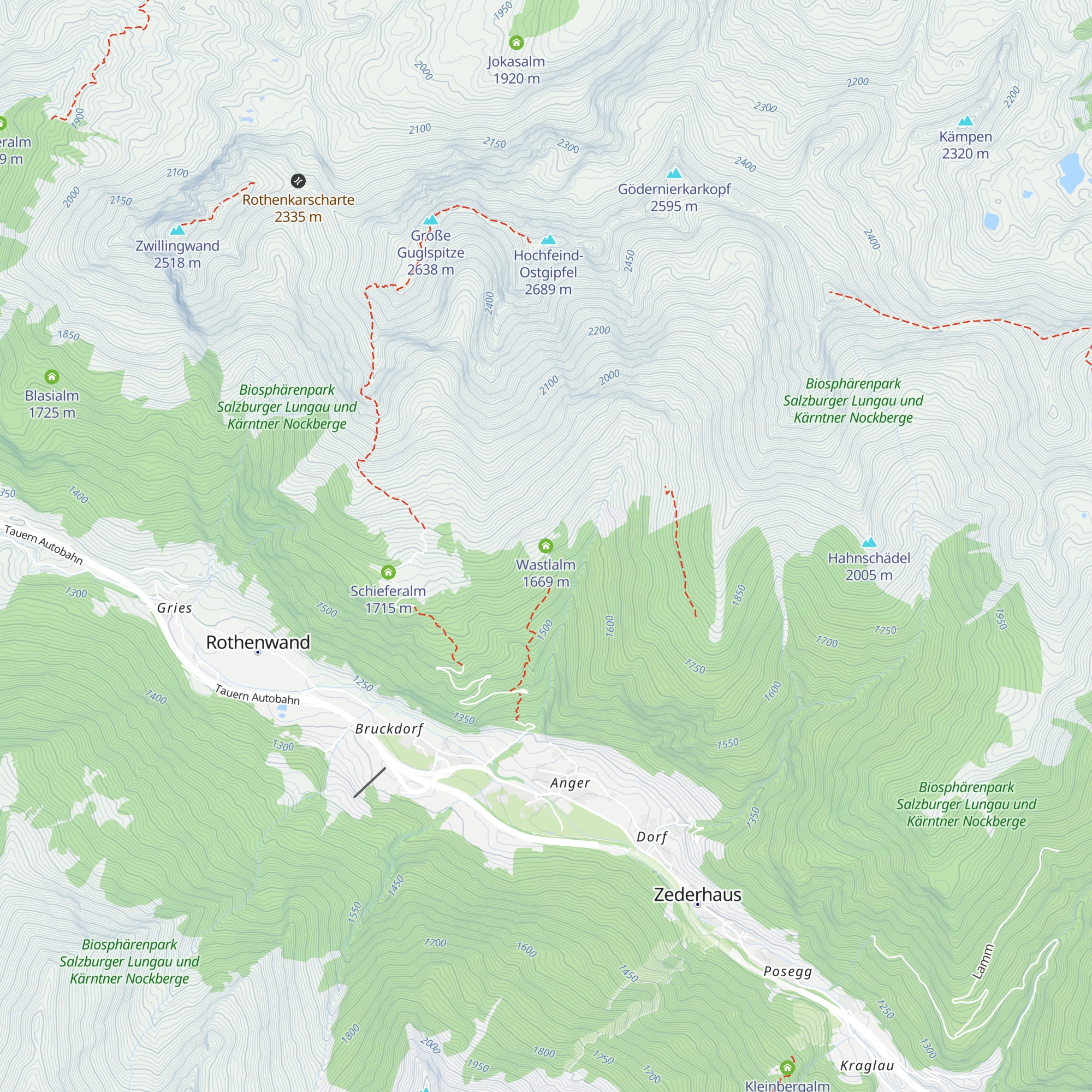 Wastlalm map