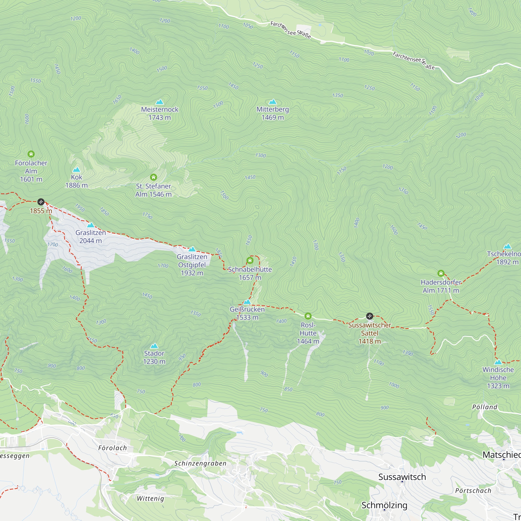 Köstendorfer Alm map
