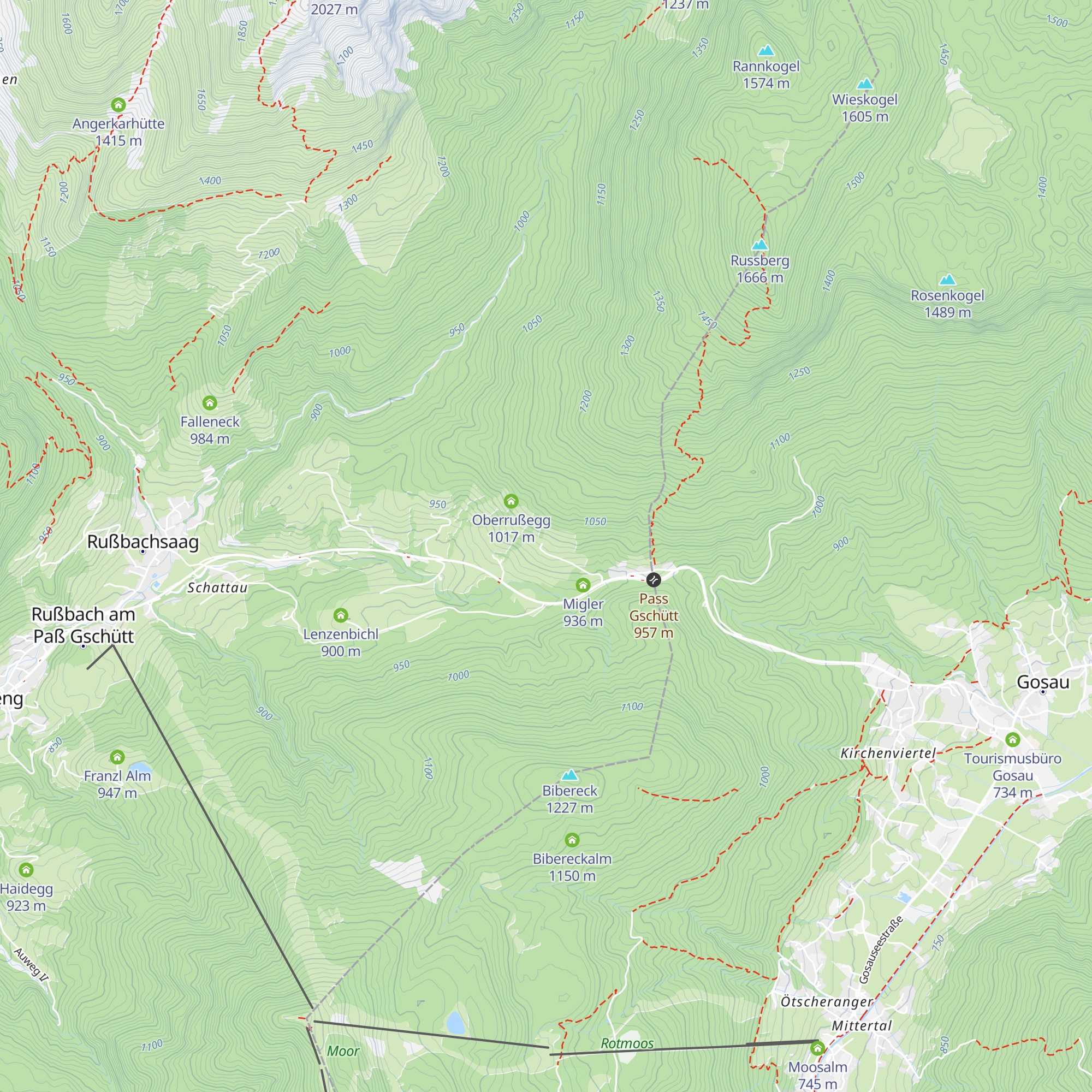 Unterrußegg map