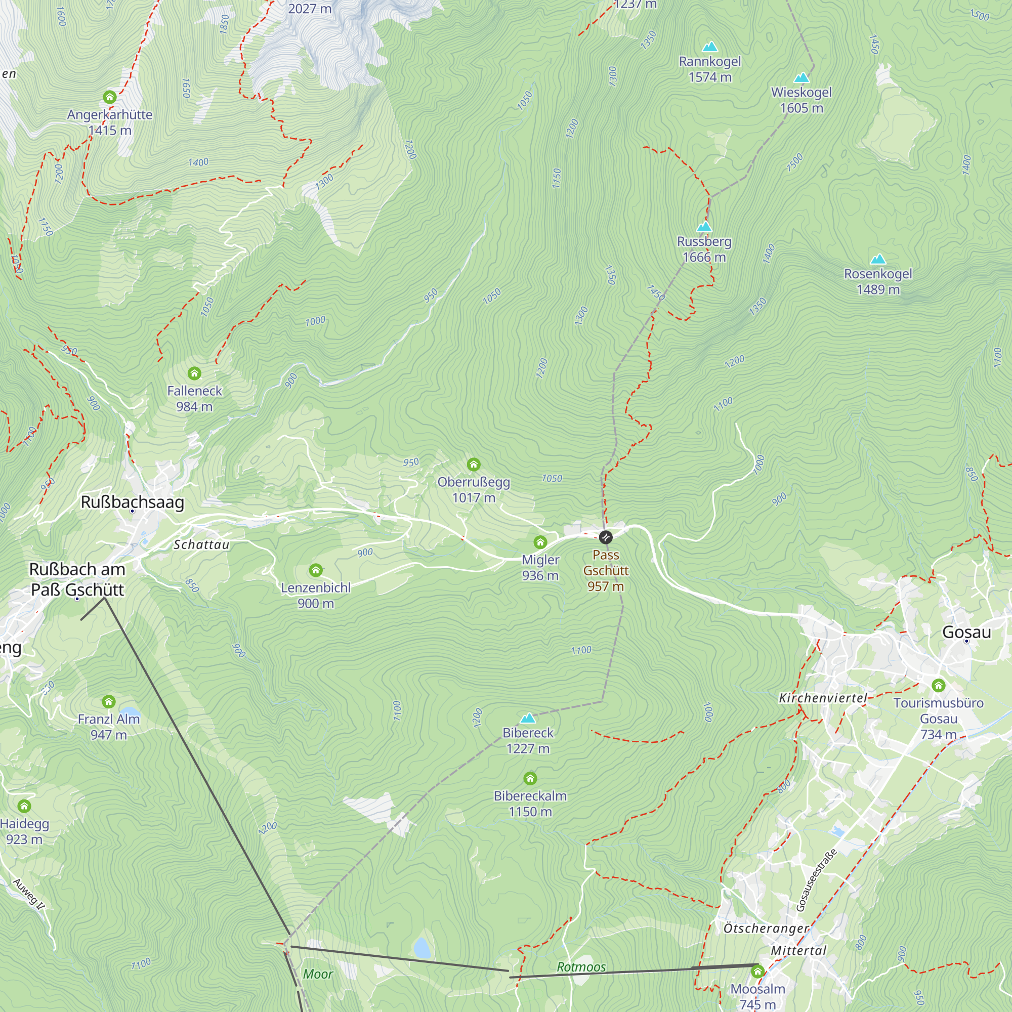 Unterrußegg map