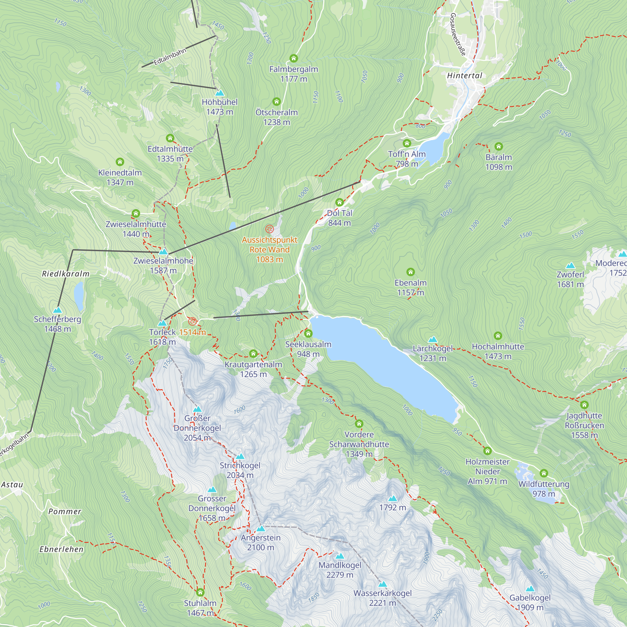 Gasthof Gosausee map