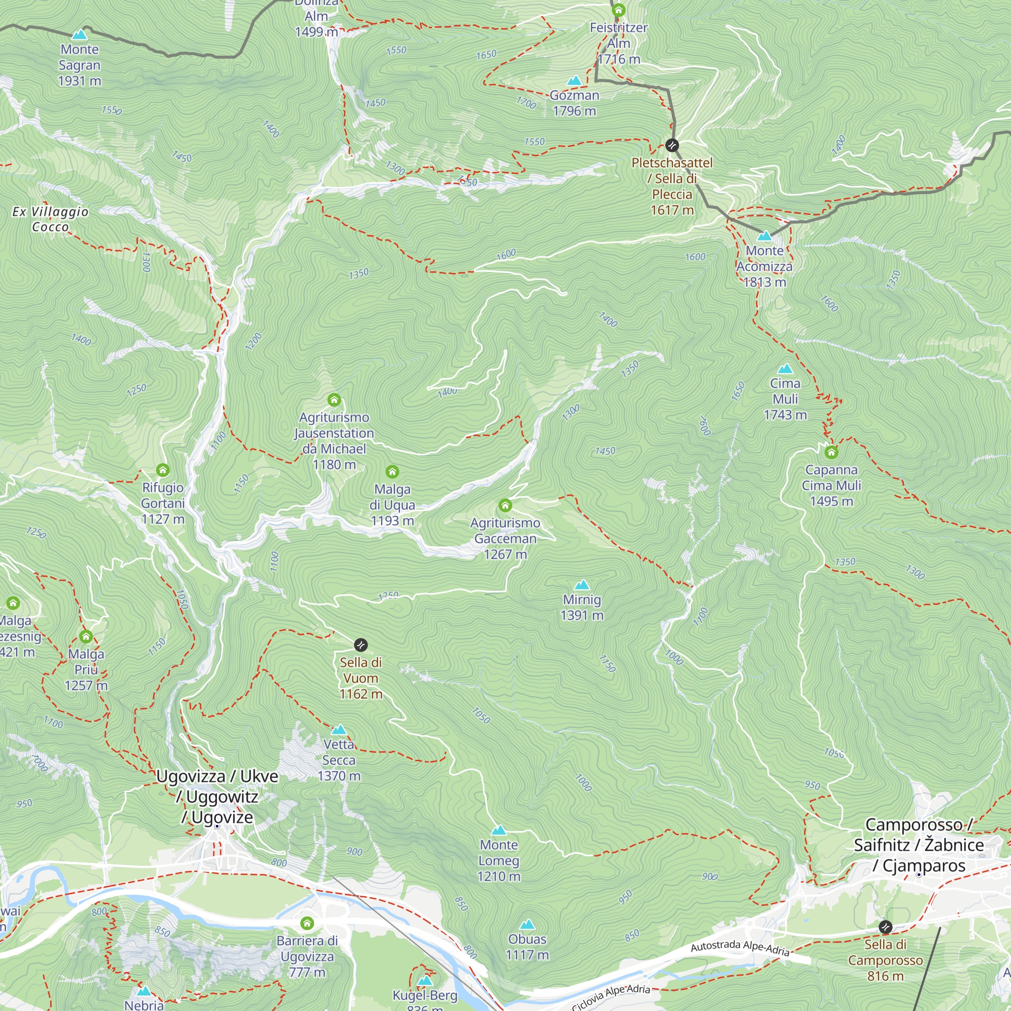 Agriturismo Gacceman map
