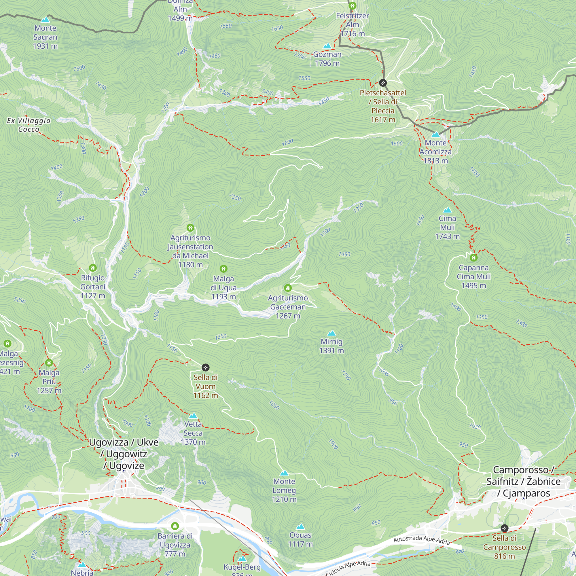 Agriturismo Gacceman map