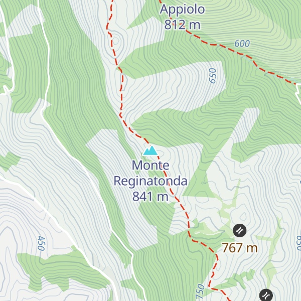 Map of Monte Reginatonda
