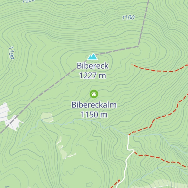 Map of Bibereckalm