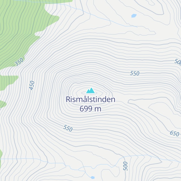 Map of Rismålstinden