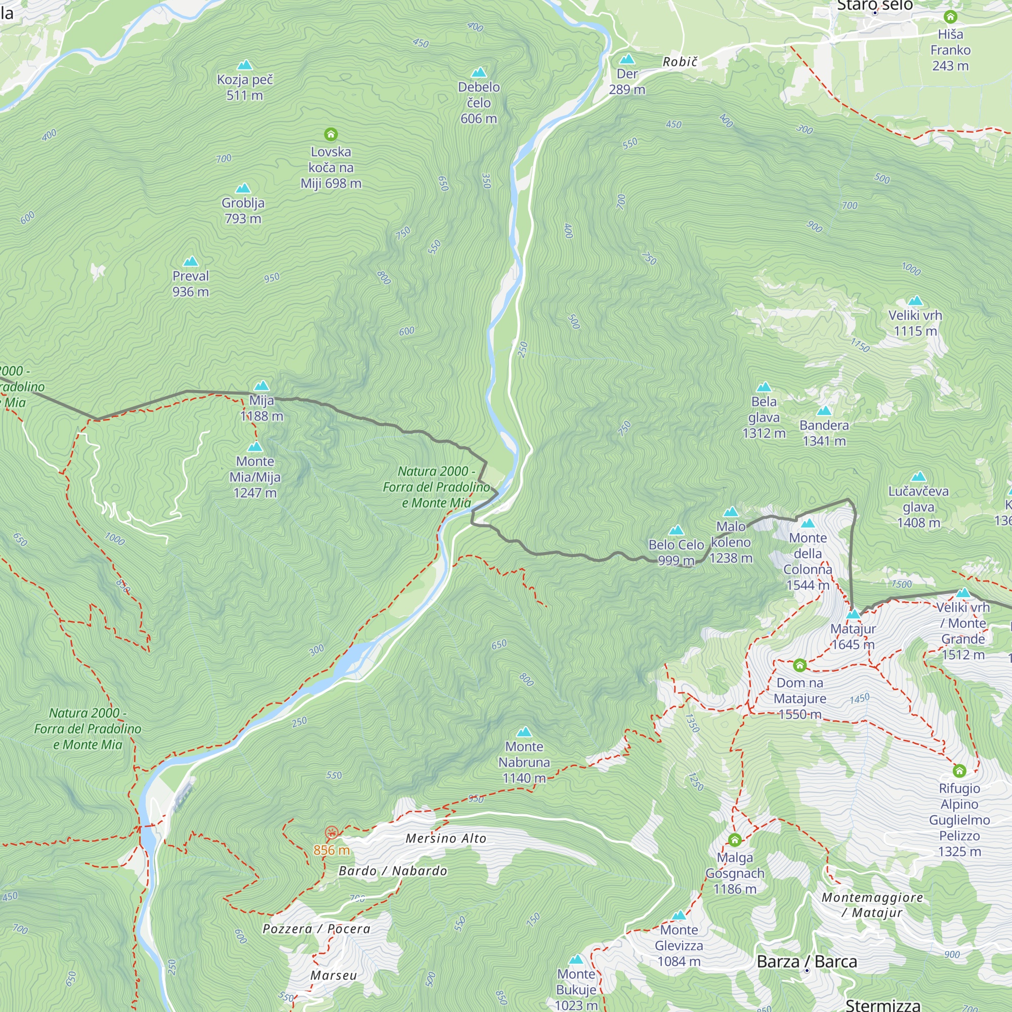 Pri Konfinu map