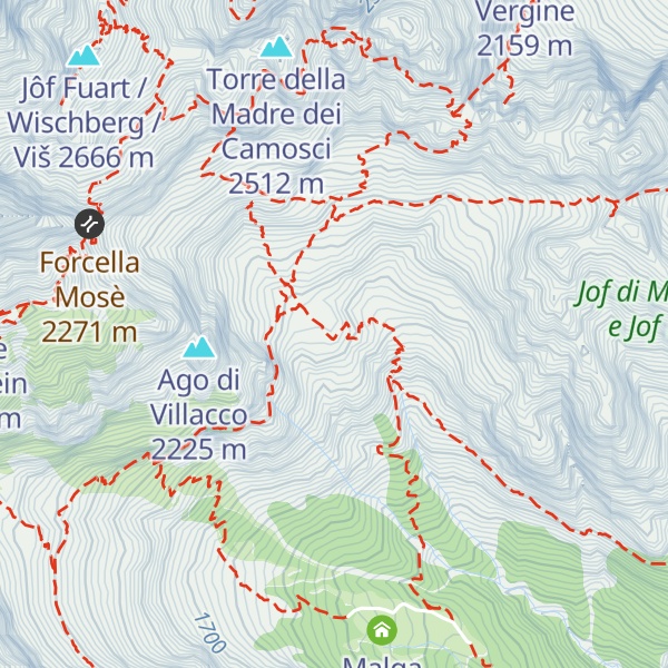 Map of Rifugio Guido Corsi
