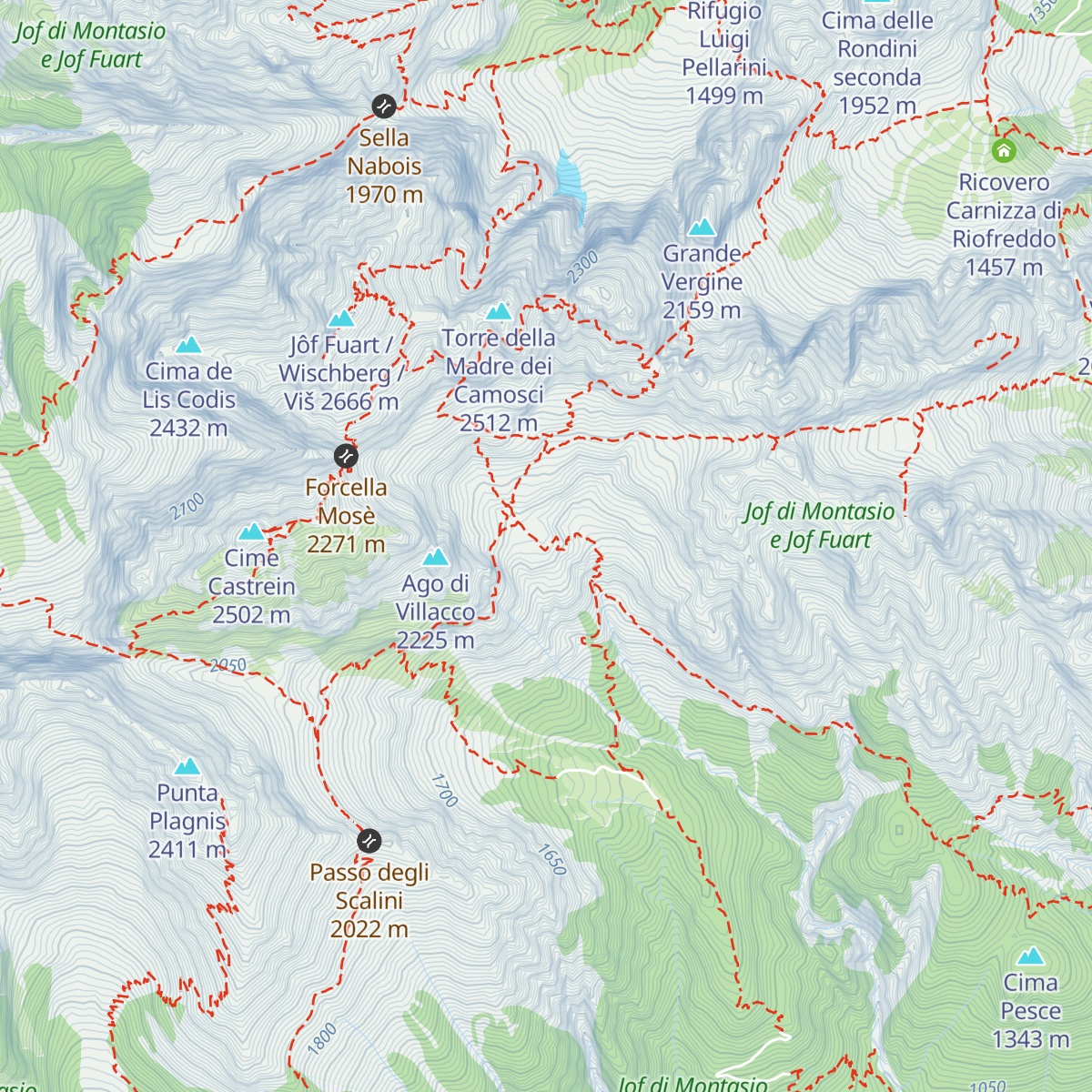 Rifugio Guido Corsi map