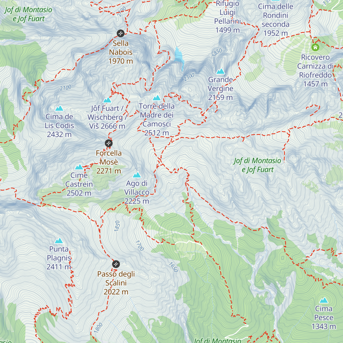 Rifugio Guido Corsi map