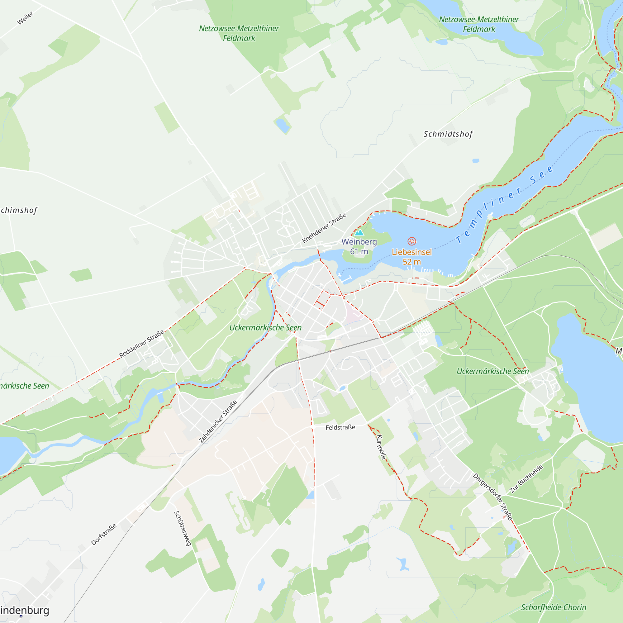 Templin Touristinformation map