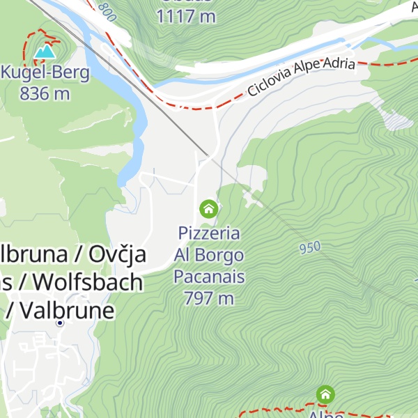 Map of Pizzeria Al Borgo Pacanais