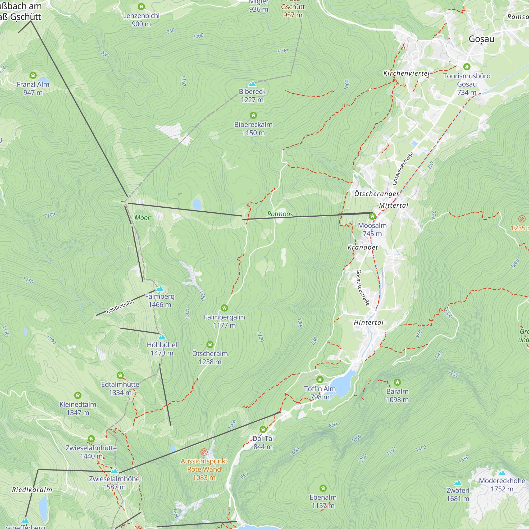 Veitenalm map