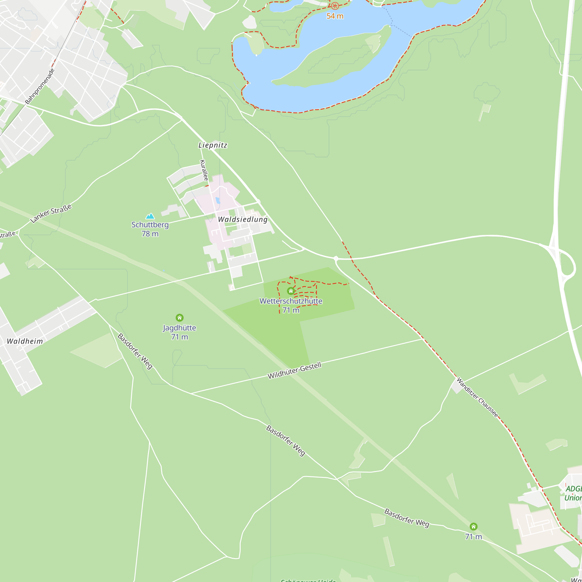Wetterschutzhütte map