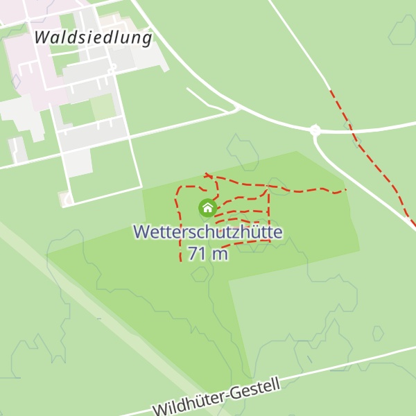 Map of Wetterschutzhütte