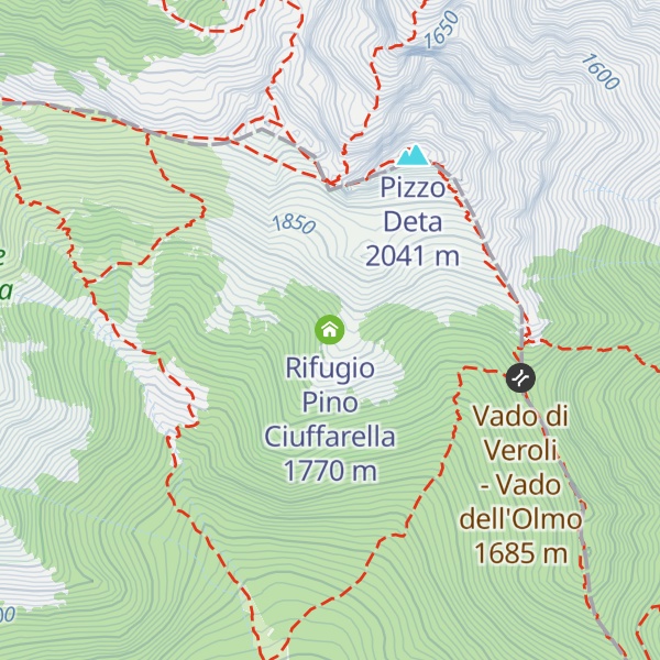 Map of Rifugio Pino Ciuffarella