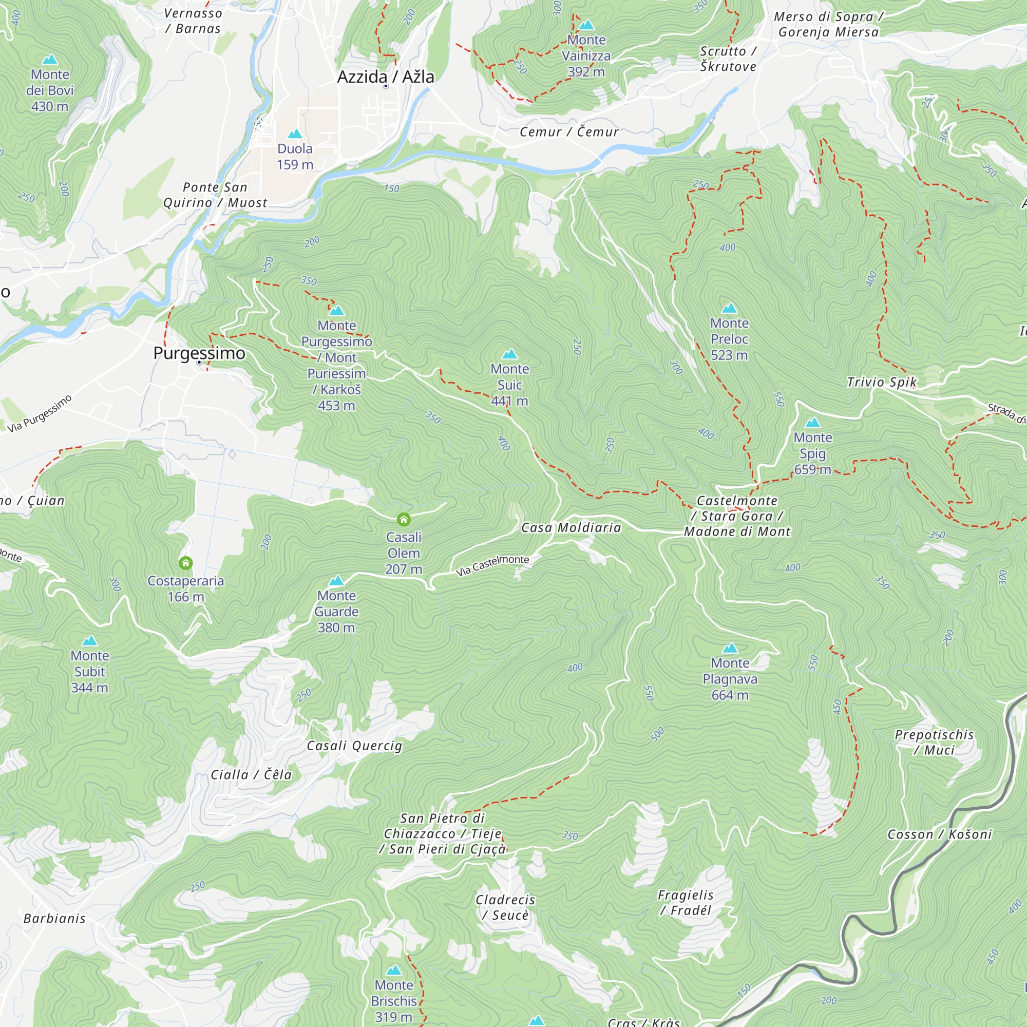 Grudina map